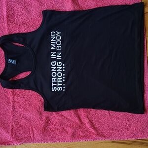 Just Strong Black Tank